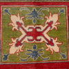 Kazak Rug Handmade Red Medallion 4x6 ft