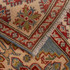 Kazak Rug Handmade Blue Medallion 4x6 ft