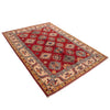 Kazak Rug Handmade Red Medallion 4x7 ft