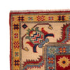 Kazak Rug Handmade Red Medallion 4x7 ft