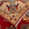 Kazak Rug Handmade Red Medallion 4x7 ft
