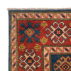 Kazak Rug Handmade Blue Medallion 4x6 ft