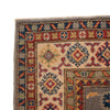 Kazak Rug Handmade Gray Medallion 4x6 ft