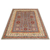 Kazak Rug Handmade Gray Medallion 8x10 ft