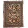 Sultani Area Rug Handmade Brown Floral 4x7 ft