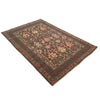 Sultani Area Rug Handmade Brown Floral 4x7 ft