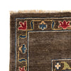 Sultani Area Rug Handmade Brown Floral 4x7 ft