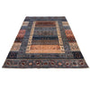 Shikargah Area Rug Handmade Blue Animal/Birds 7x10 ft