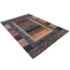 Shikargah Area Rug Handmade Blue Animal/Birds 7x10 ft