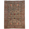 Sultani Area Rug Handmade Gray Floral 7x10 ft