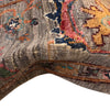 Sultani Area Rug Handmade Gray Floral 7x10 ft