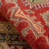 Kazak Rug Handmade Red Medallion 4x7 ft