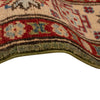 Kazak Rug Handmade Green Medallion 4x7 ft