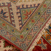 Kazak Rug Handmade Red Medallion 4x7 ft