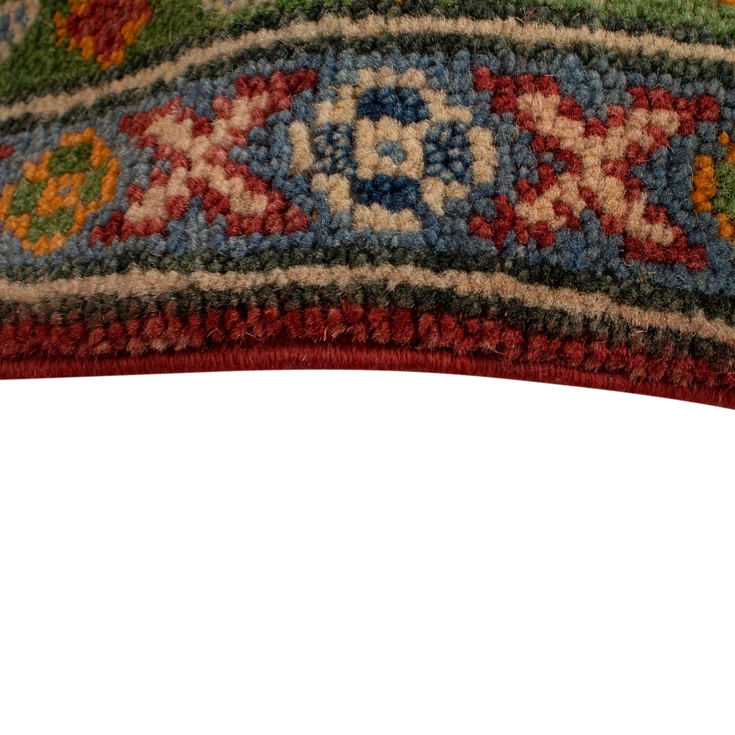 Kazak Rug Handmade Red Medallion 4x7 ft