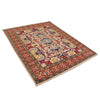 Kazak Rug Handmade Ivory Medallion 4x7 ft