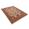 Kazak Rug Handmade Ivory Medallion 4x7 ft