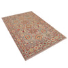 Kazak Rug Handmade Gray Medallion 4x6 ft