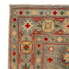 Kazak Rug Handmade Gray Medallion 4x6 ft