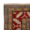 Kazak Rug Handmade Ivory Medallion 4x7 ft