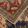 Kazak Rug Handmade Ivory Medallion 4x7 ft