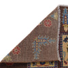 Bakhtiar Area Rug Handmade Brown Floral 4x7 ft