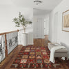 Bakhtiar Area Rug Handmade Brown Floral 4x7 ft