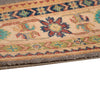 Kazak Rug Handmade Gray Medallion 4x6 ft