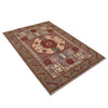 Mamluk Area Rug Handmade Gray Medallion 4x6 ft