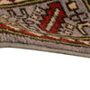 Mamluk Area Rug Handmade Gray Medallion 4x6 ft