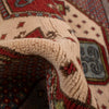 Mamluk Area Rug Handmade Gray Medallion 4x6 ft