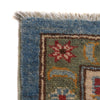 Kazak Rug Handmade Blue Medallion 7x10 ft
