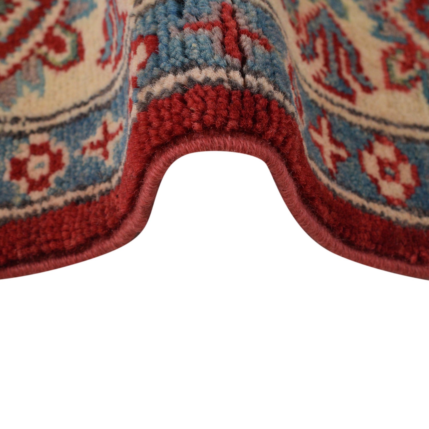Kazak Rug Handmade Red Medallion 4x6 ft