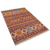 Khurjeen Area Rug Handmade Multi Curvilinear 4x6 ft