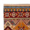 Khurjeen Area Rug Handmade Multi Curvilinear 4x6 ft
