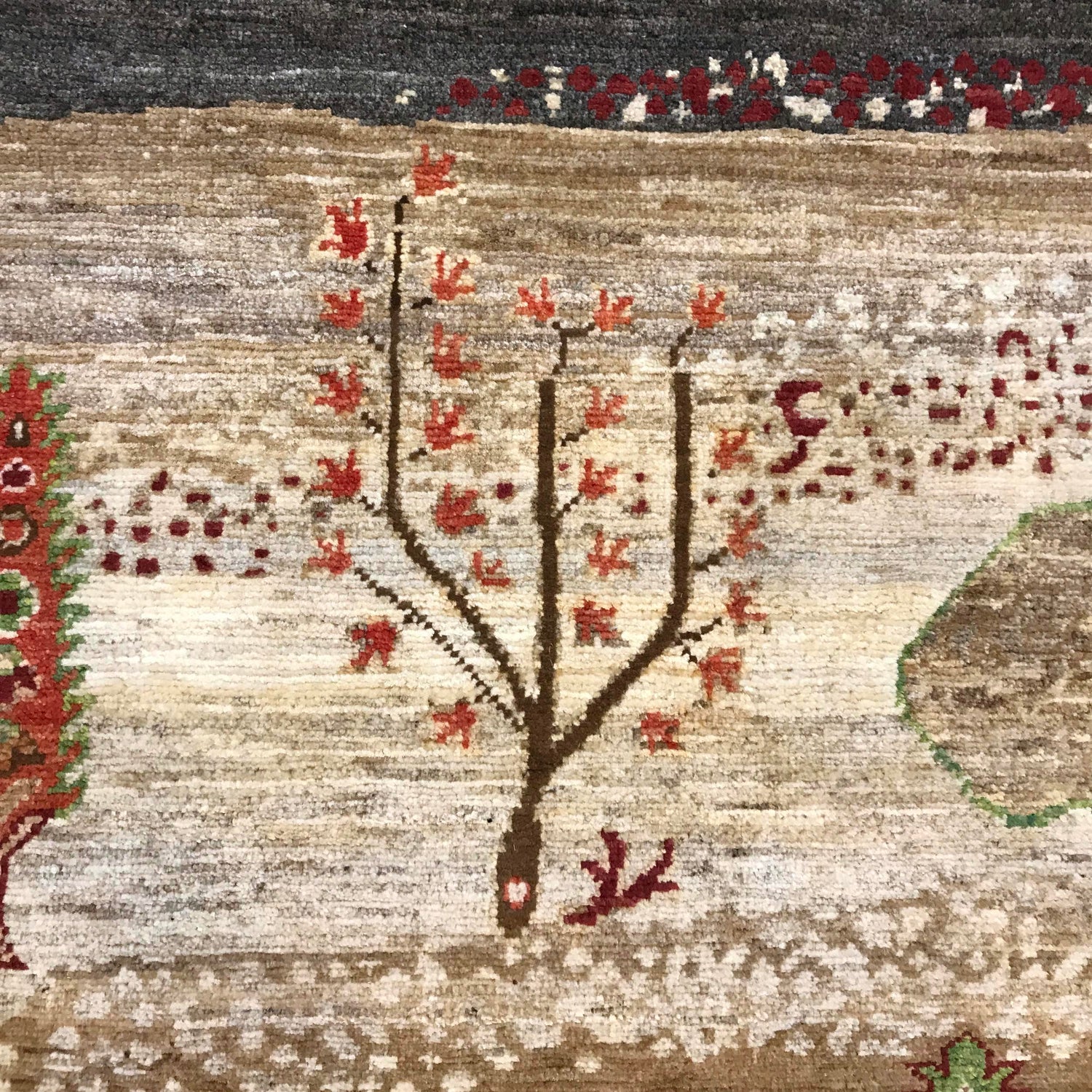 Tree Of Life Area Rug Handmade Multi Floral 5x8 ft