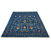 Sultani Area Rug Handmade Blue Floral 8x10 ft