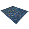 Sultani Area Rug Handmade Blue Floral 8x10 ft