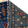 Sultani Area Rug Handmade Blue Floral 8x10 ft