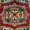 Mamluk Area Rug Handmade Blue Medallion 5x8 ft