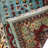 Mamluk Area Rug Handmade Blue Medallion 5x8 ft