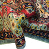 Mamluk Area Rug Handmade Blue Medallion 5x8 ft