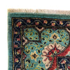 Mamluk Area Rug Handmade Blue Medallion 5x8 ft
