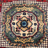 Mamluk Area Rug Handmade Blue Medallion 5x8 ft