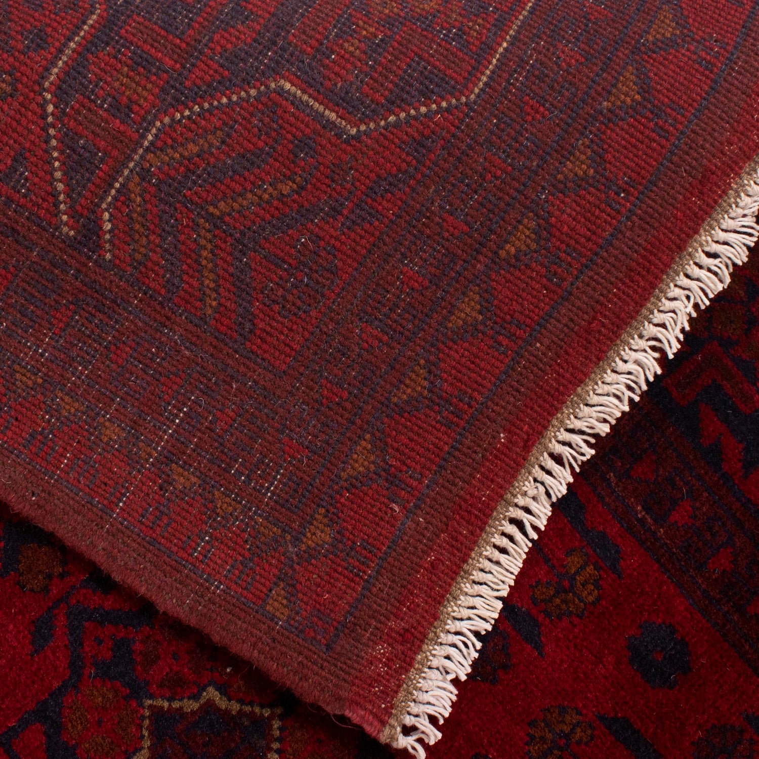 Khal Mohammadi Rug Handmade Red 4x7 ft