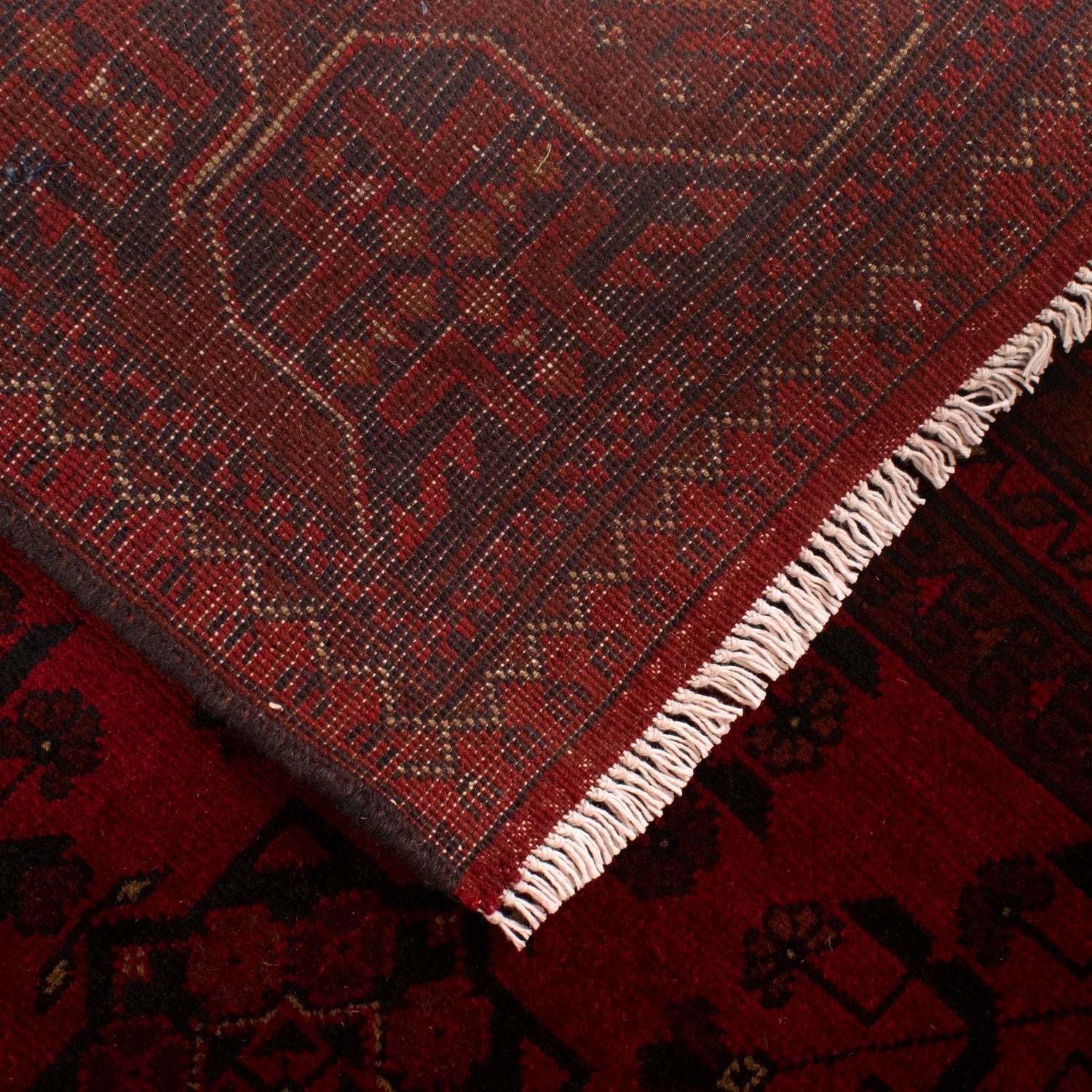 Khal Mohammadi Rug Handmade Red 4x7 ft