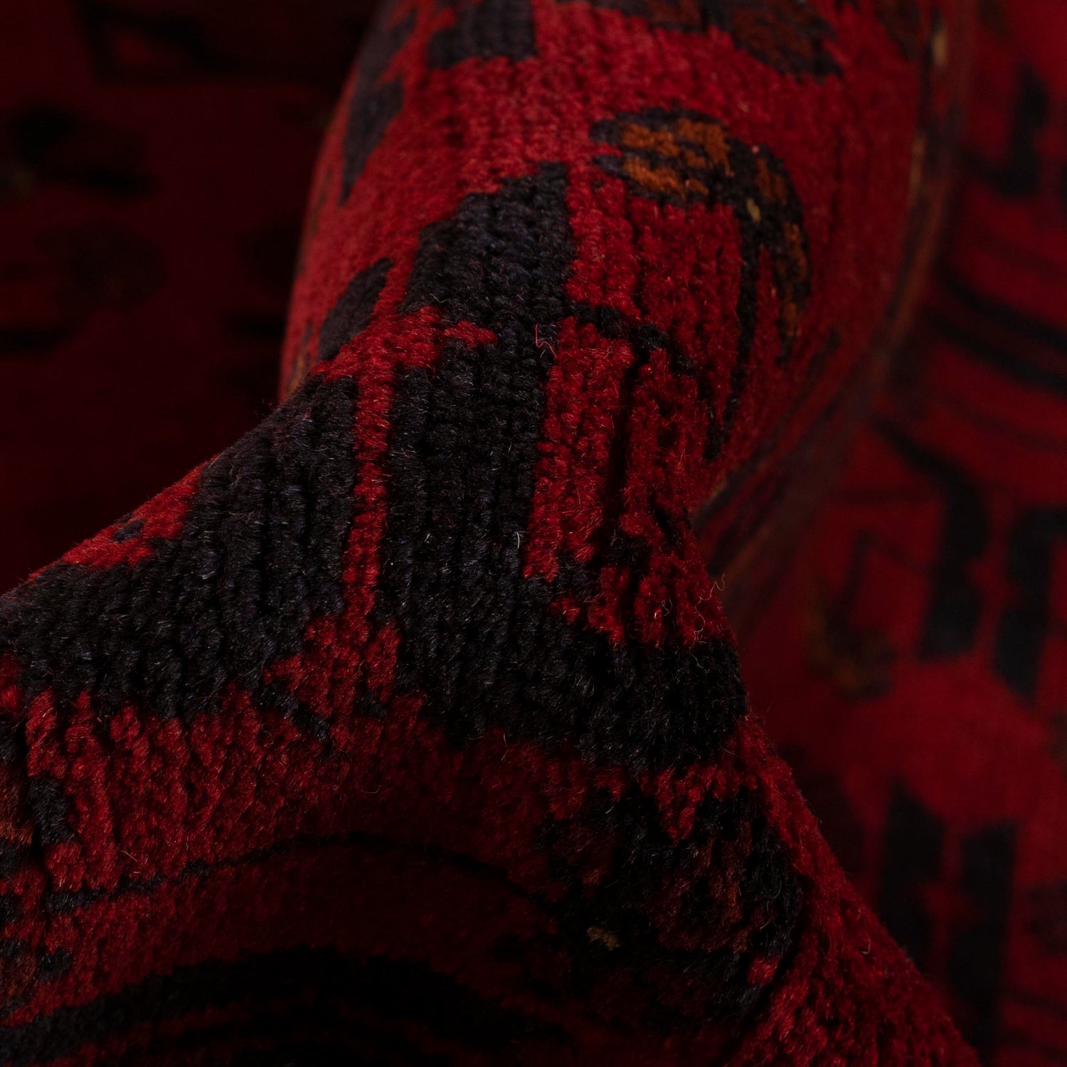 Khal Mohammadi Rug Handmade Red 4x7 ft