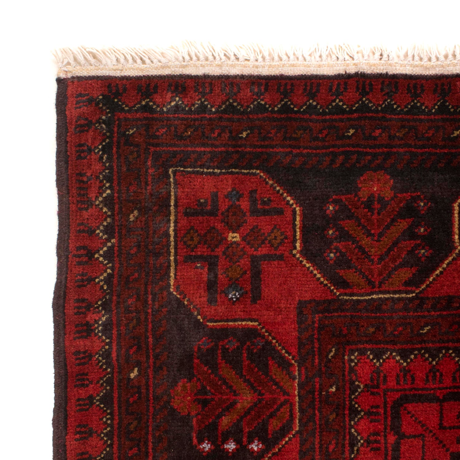 Khal Mohammadi Rug Handmade Red 3x5 ft
