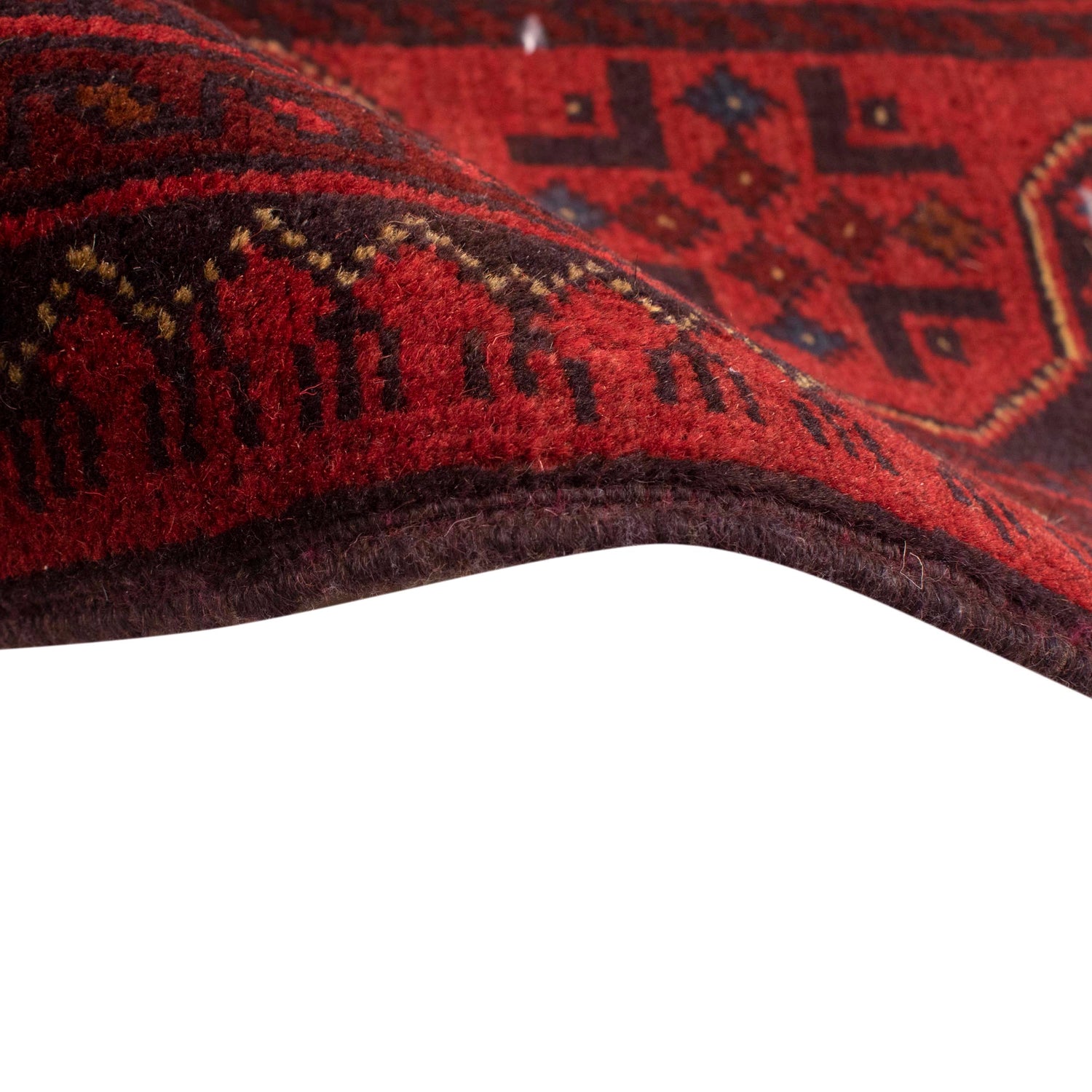Khal Mohammadi Rug Handmade Red 3x5 ft