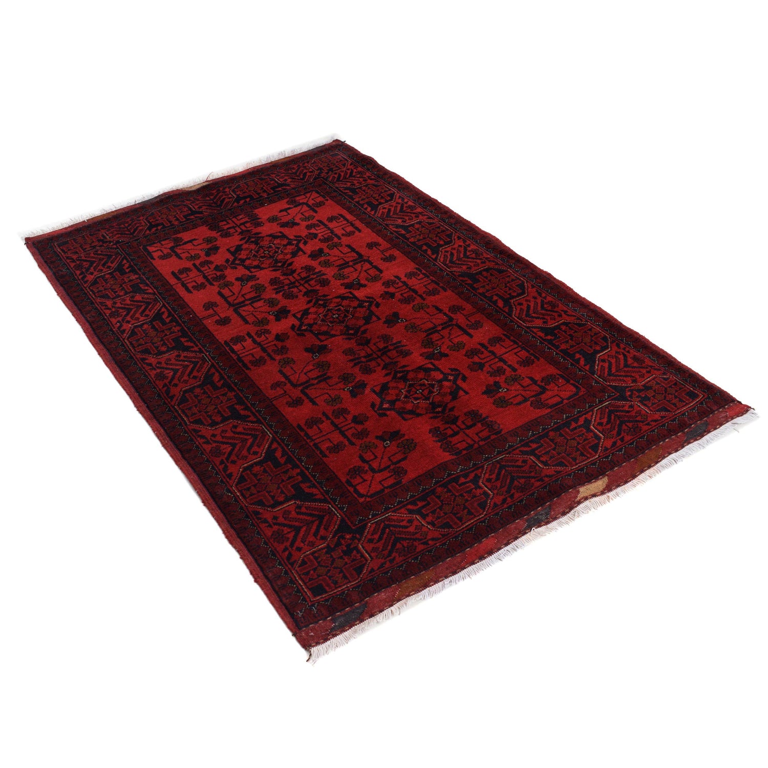 Khal Mohammadi Rug Handmade Red 3x5 ft